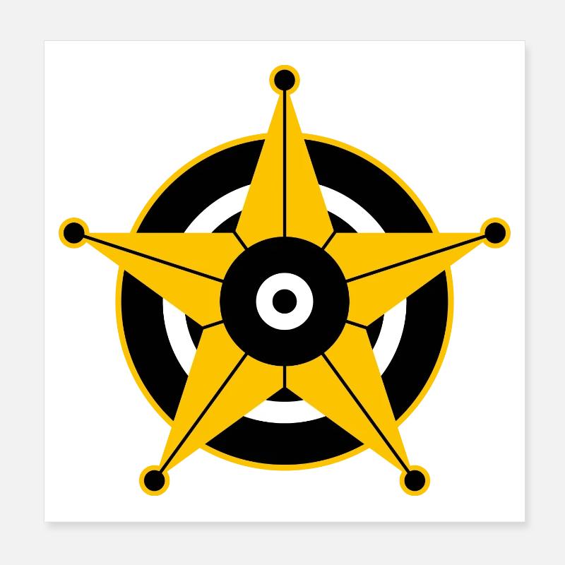 Shérif Stern Poster 20 x 20 cm