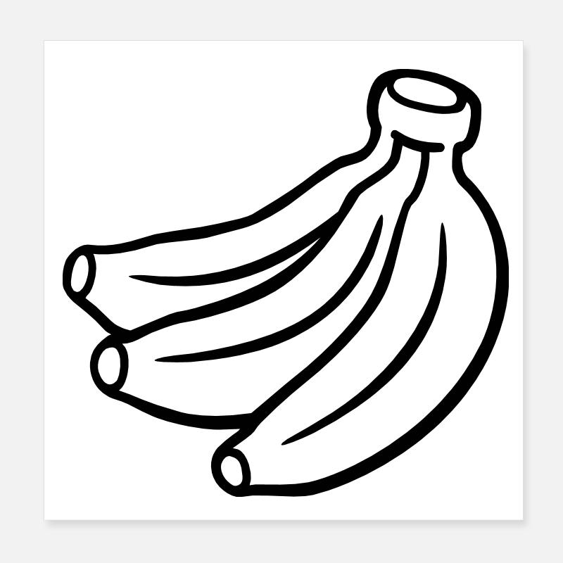 Banana Poster 20 x 20 cm
