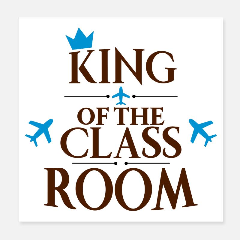 école Poster 20 x 20 cm