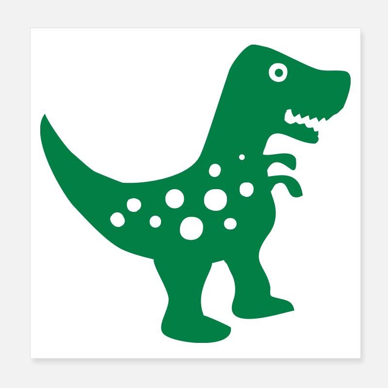 dinosaur Poster 8" x 8" (20x20 cm)