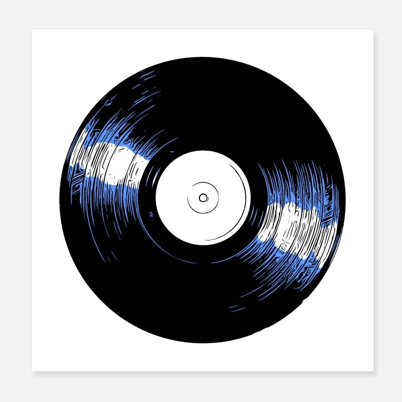 Vinyle - Poster 20 x 20 cm - blanc