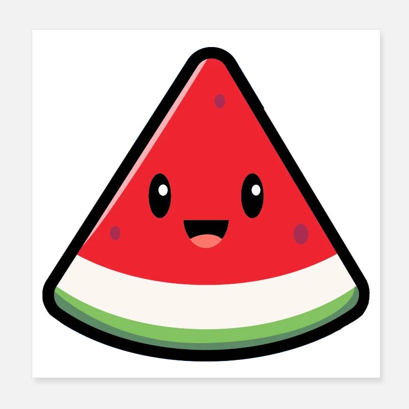 Cute Watermelon - Summer 2026 Cute Gift Poster 8" x 8" (20x20 cm)