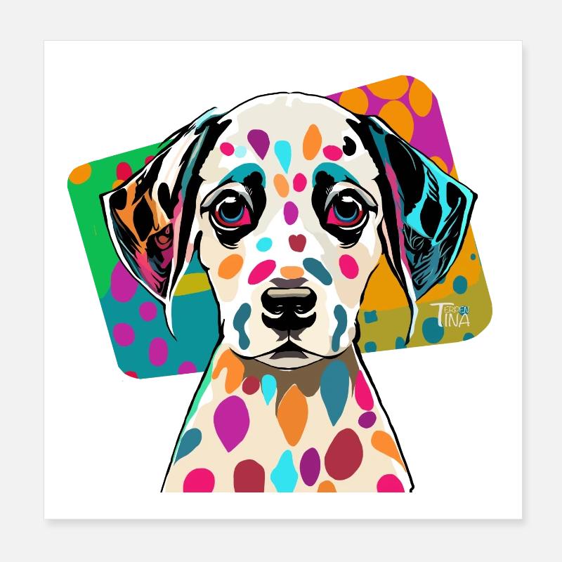 Dalmate Poster 20 x 20 cm