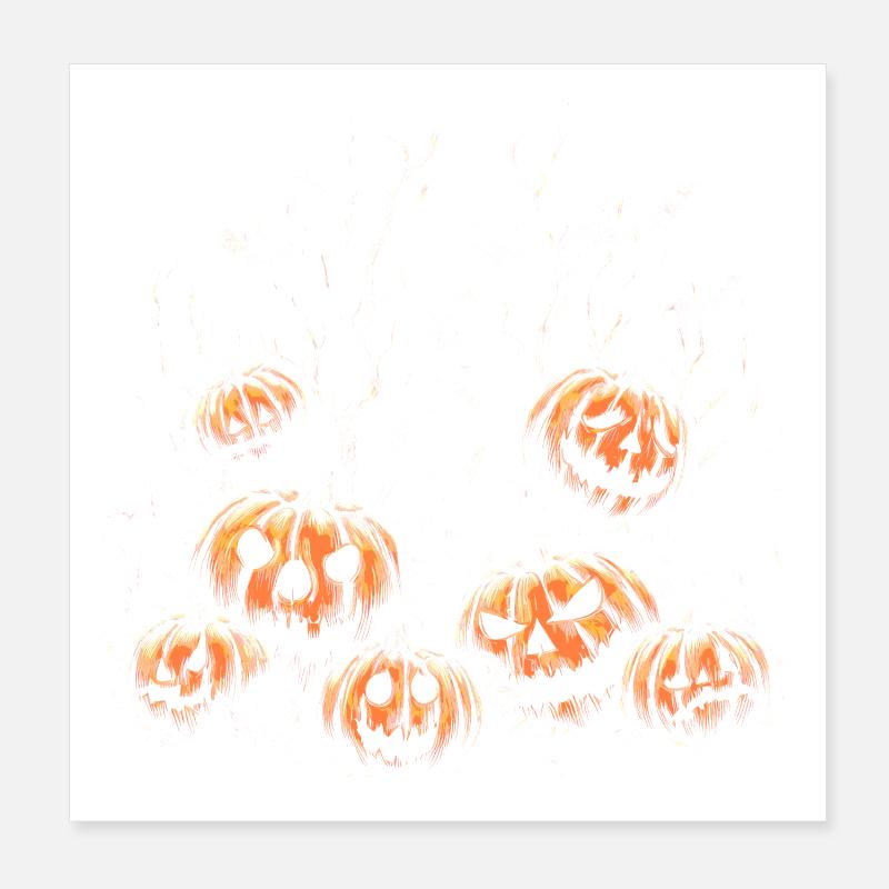 Hallooween skeleton Poster 8" x 8" (20x20 cm)