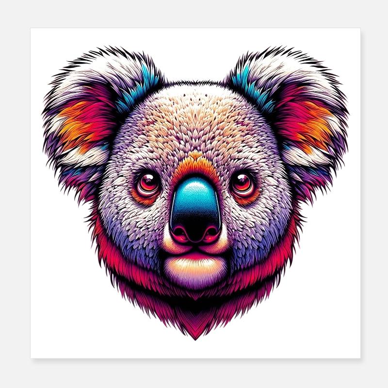 Koala Poster 20 x 20 cm