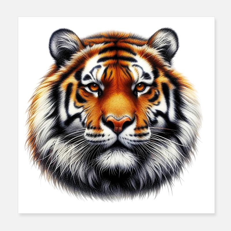 Tigre Poster 20 x 20 cm