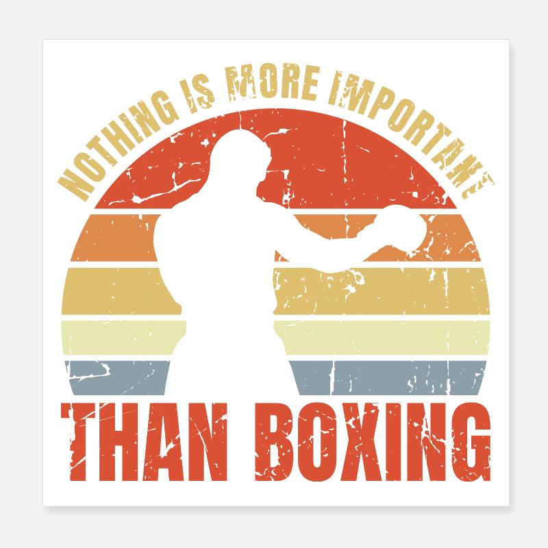 Rien n’est plus important que la boxe Poster 20 x 20 cm