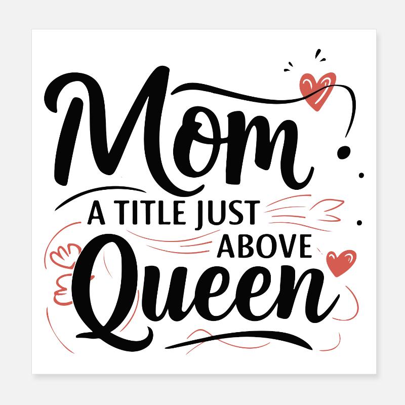 Mama - Ein Titel knapp über Queen Poster 20x20 cm