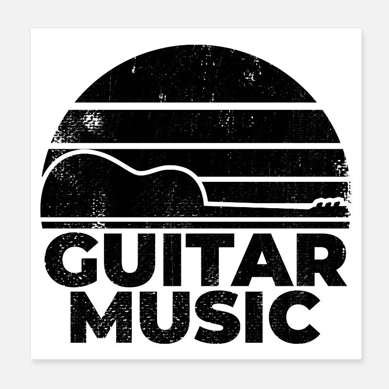Chitarra Poster 20x20 cm