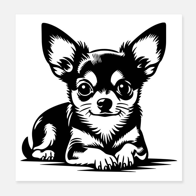 Chihuahua Poster 20 x 20 cm