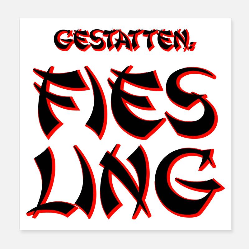 Fies Ling Poster 20x20 cm