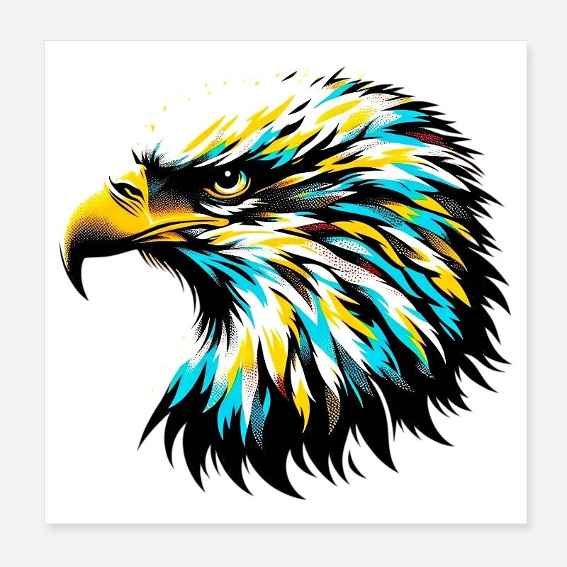Eagle Poster 8" x 8" (20x20 cm)