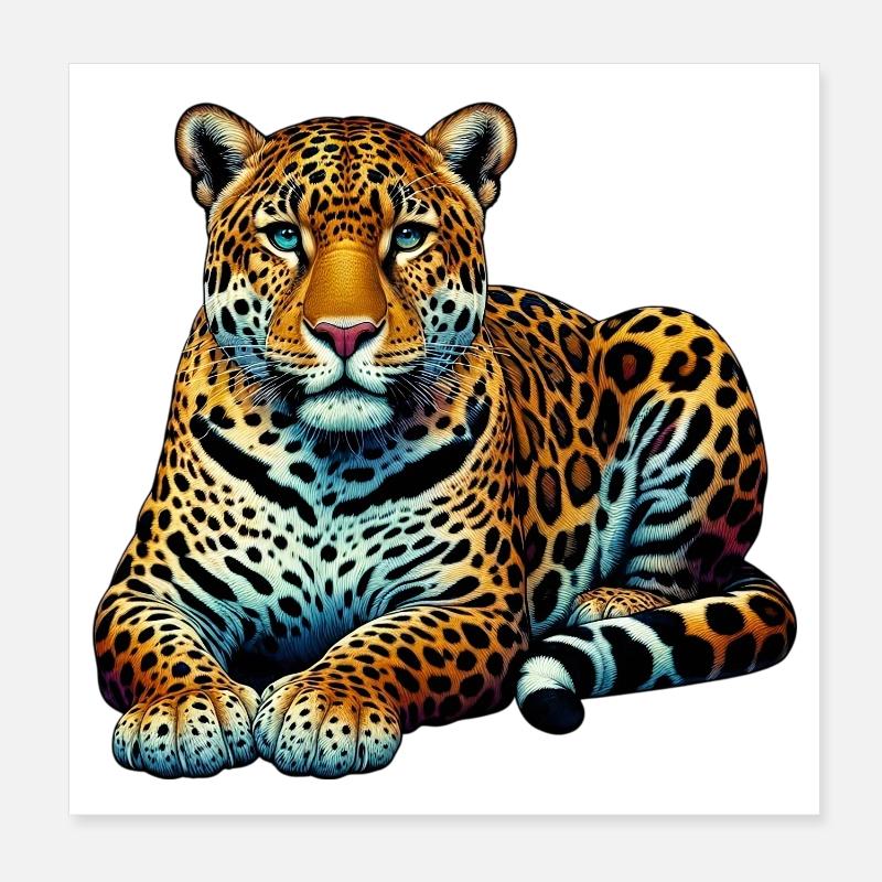 Leopard Poster 20x20 cm