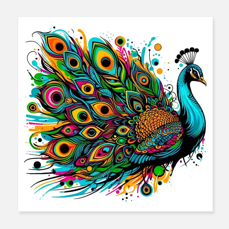 Paon Poster 20 x 20 cm