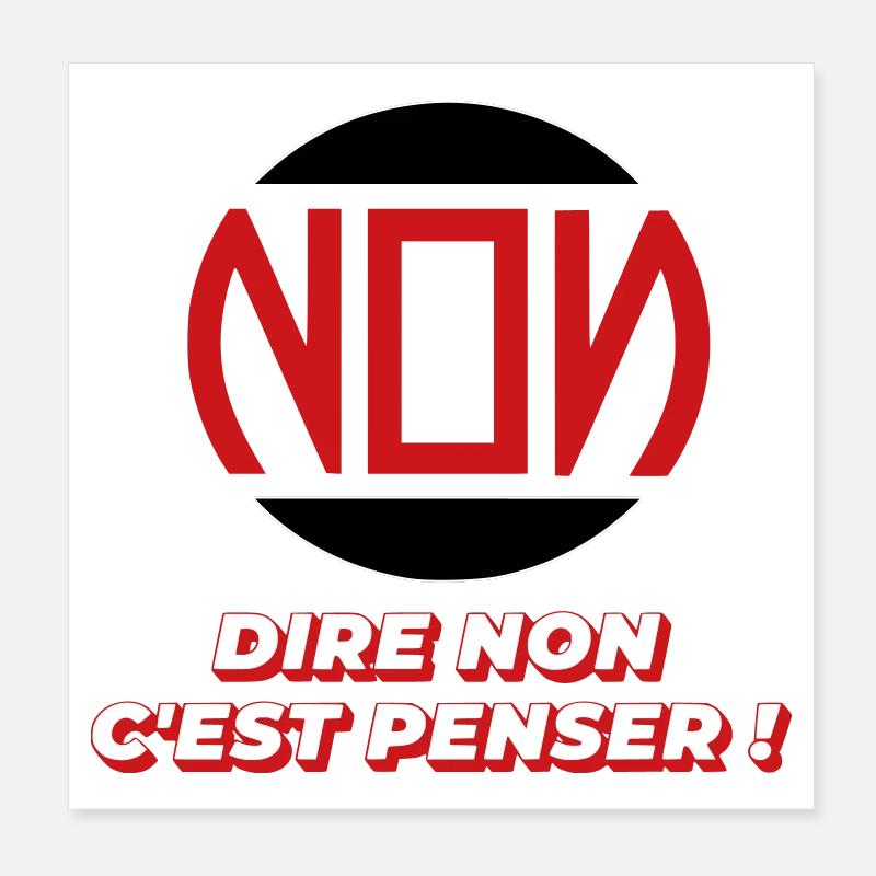 Say no Poster 8" x 8" (20x20 cm)