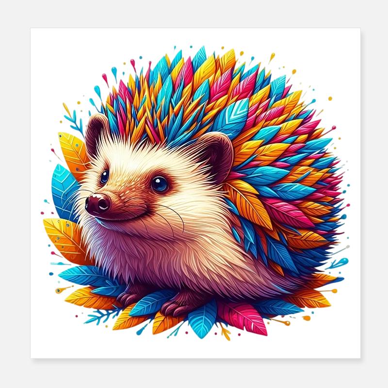 Igel Poster 20x20 cm