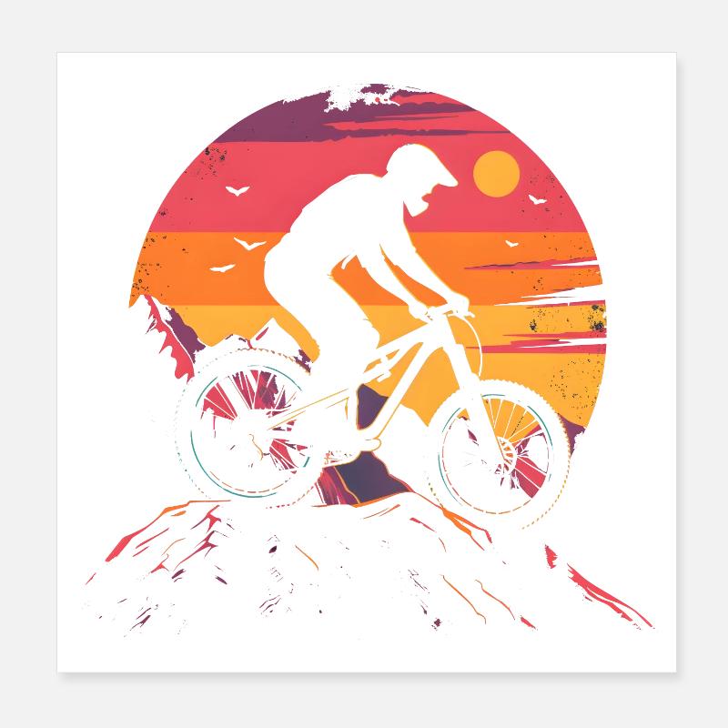 VTT Look années 90 Poster 20 x 20 cm
