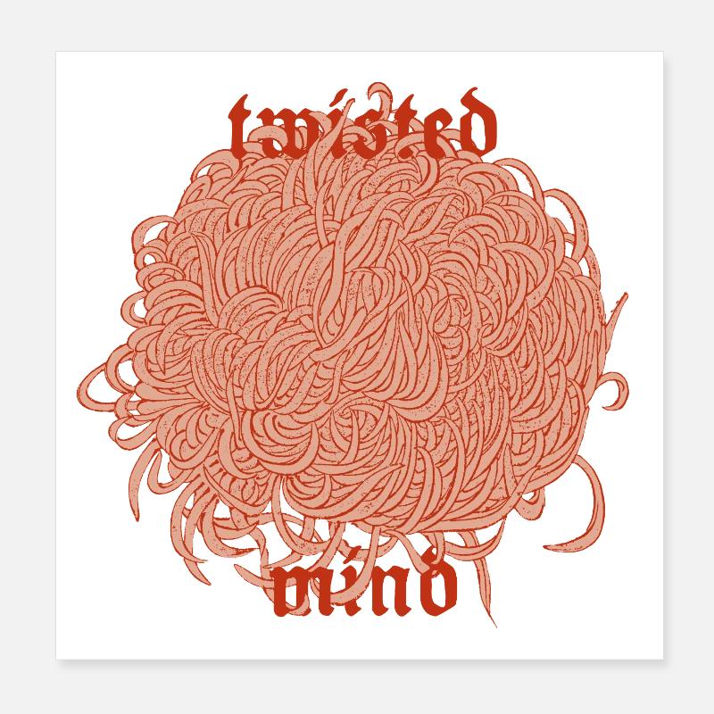 Twisted Mind – Chaos et esthétique Poster 20 x 20 cm