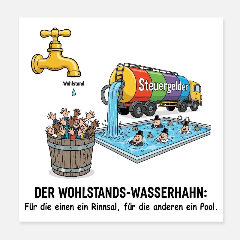 The prosperity faucet Poster 8" x 8" (20x20 cm)