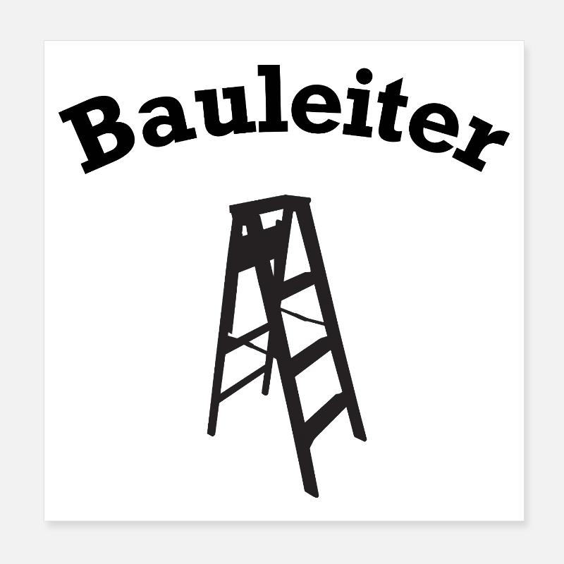 Chef de chantier : Chef de chantier, construction de maison, de construction Poster 20 x 20 cm