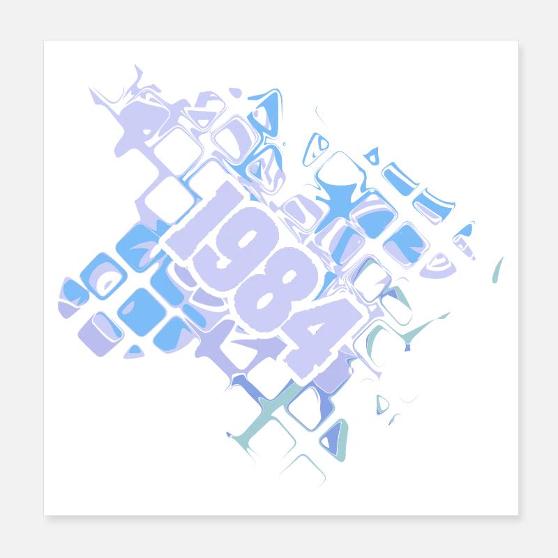 Ordinateur 1984 Poster 20 x 20 cm