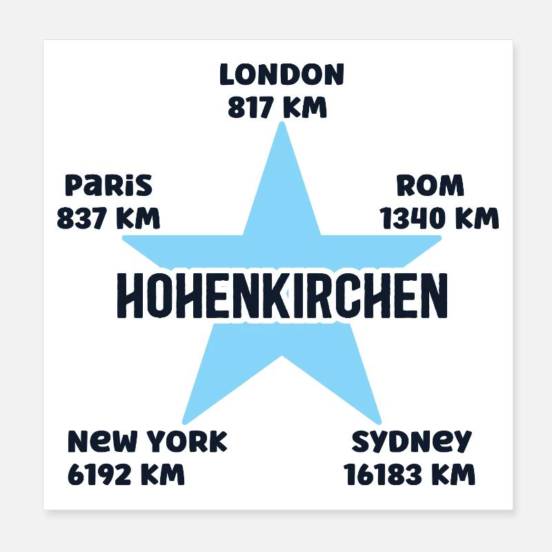 Hohenkirchen Mer Baltique Vacances Mecklembourg Poster 20 x 20 cm