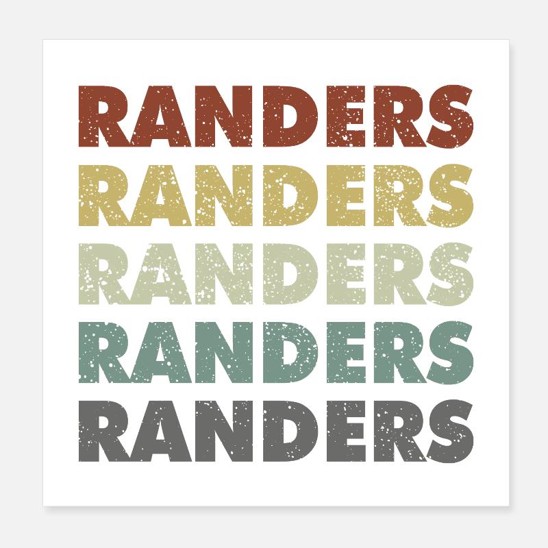 Randers - Danemark - Danemark - Scandinavie Poster 20 x 20 cm