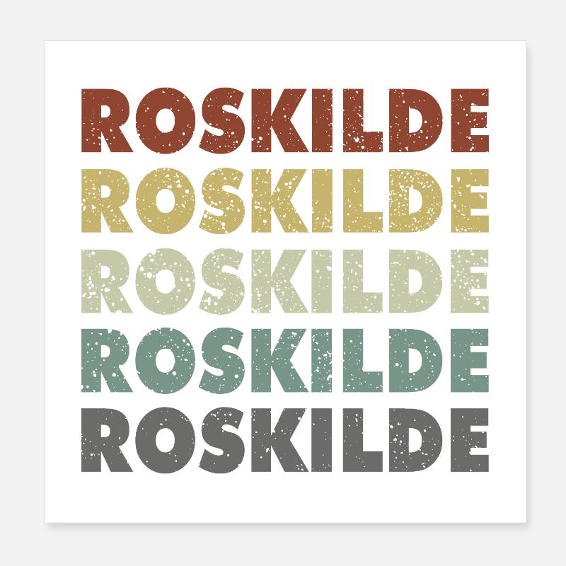 Roskilde - Denmark - Dänemark - Skandinavien Poster 20x20 cm