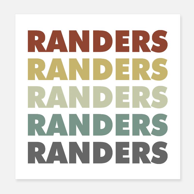 Randers - Danimarca - Danimarca - Scandinavia Poster 20x20 cm