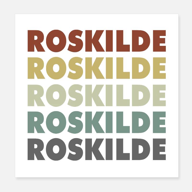 Roskilde - Denmark - Denmark - Scandinavia Poster 8" x 8" (20x20 cm)