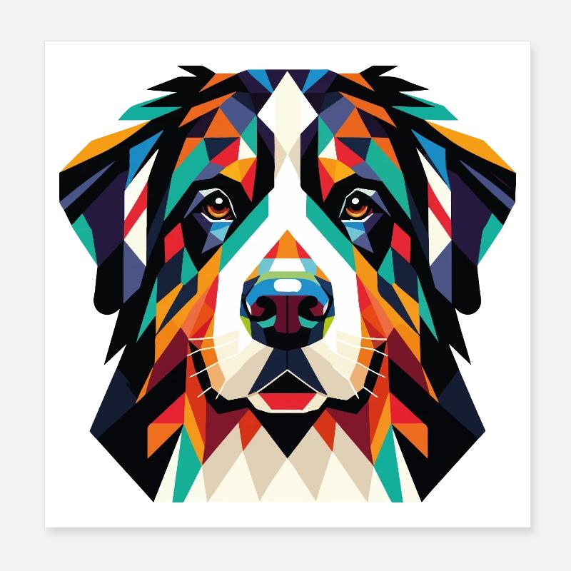 Dog Poster 8" x 8" (20x20 cm)