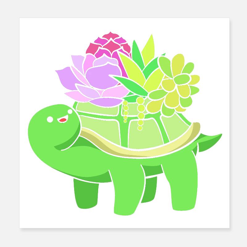 Plant Cactus Cacti Poster 8" x 8" (20x20 cm)