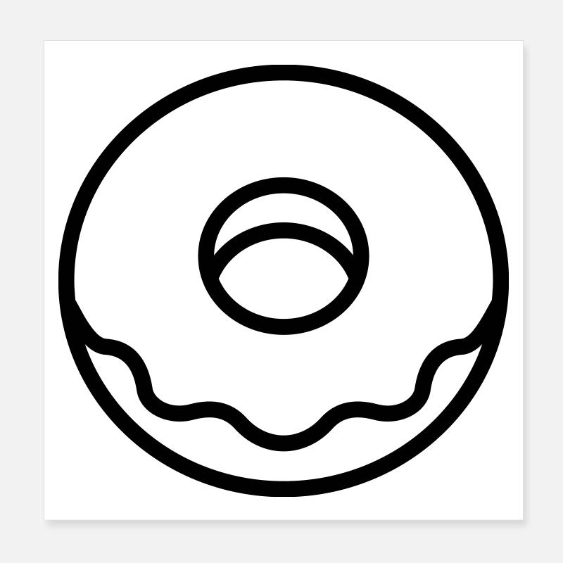 Beignet Poster 20 x 20 cm