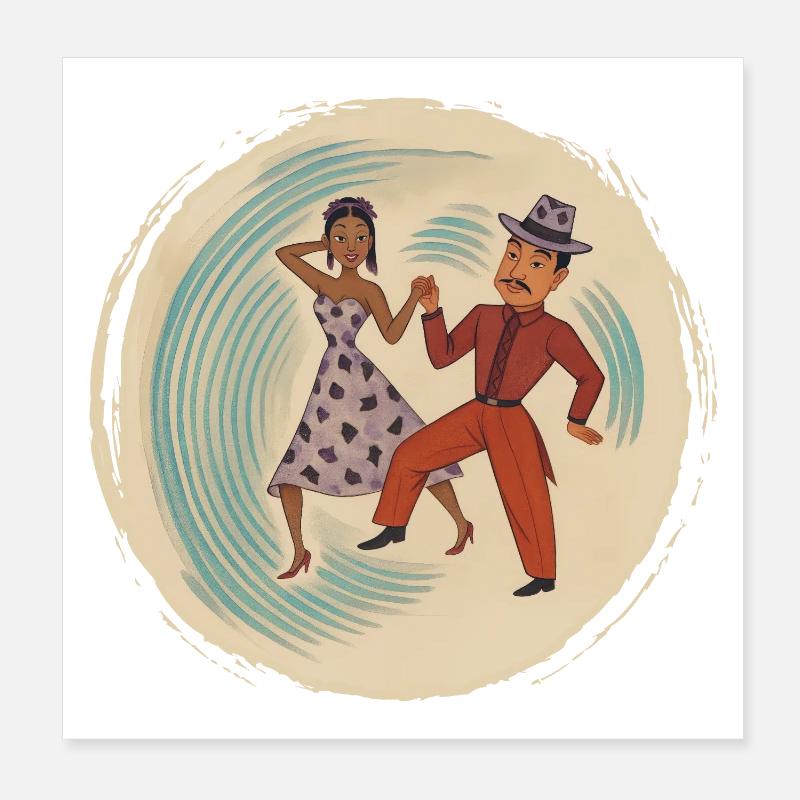 DANCER LOVERS #2 - nice people Poster 20 x 20 cm