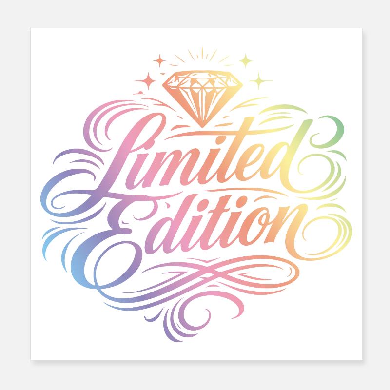 Limited Edition Bunt Poster 20x20 cm