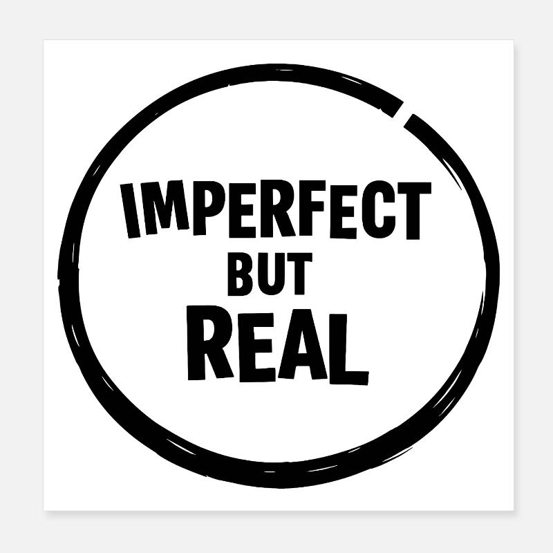 Silhouette de nuit Forme minimale Poster 20 x 20 cm