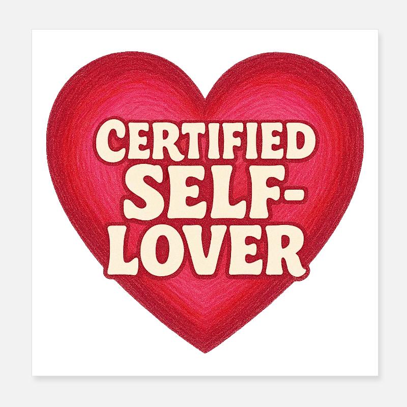 Selbstliebe Poster 20x20 cm