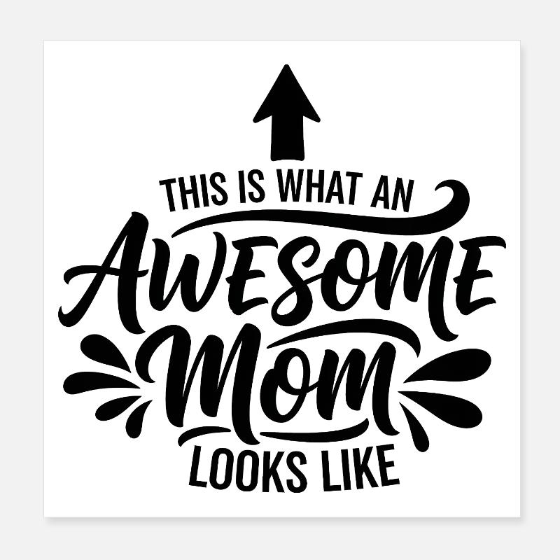 So Sieht Eine Tolle Mutter Aus Mama Geschenk Poster 20x20 cm