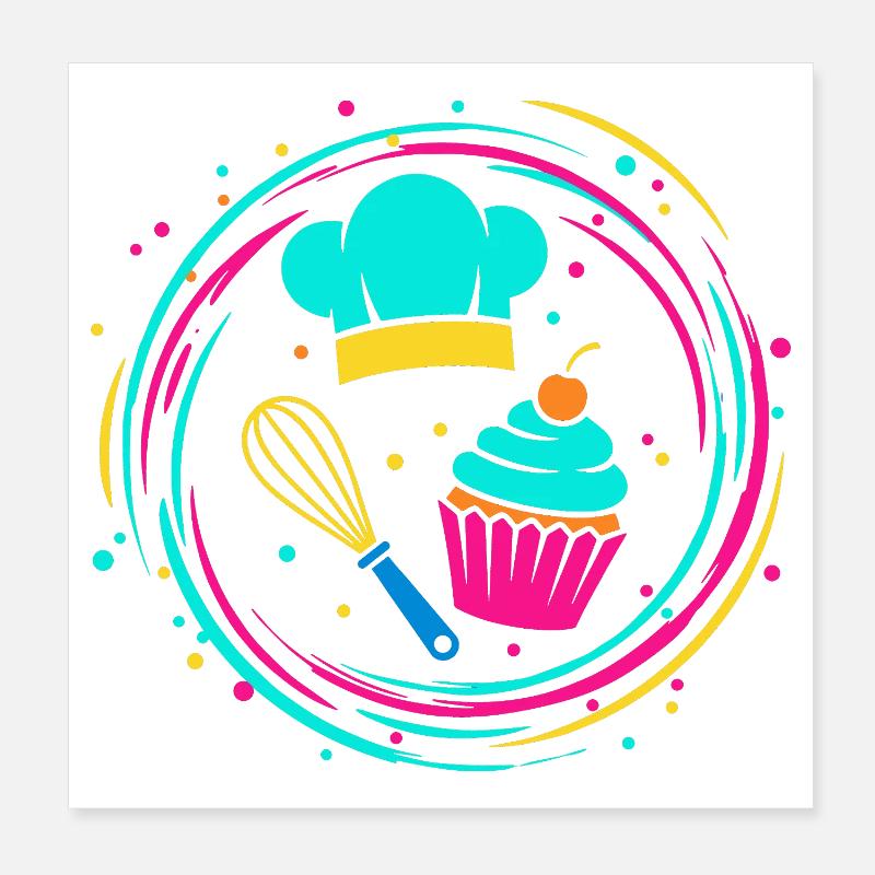 Baker Poster 8" x 8" (20x20 cm)