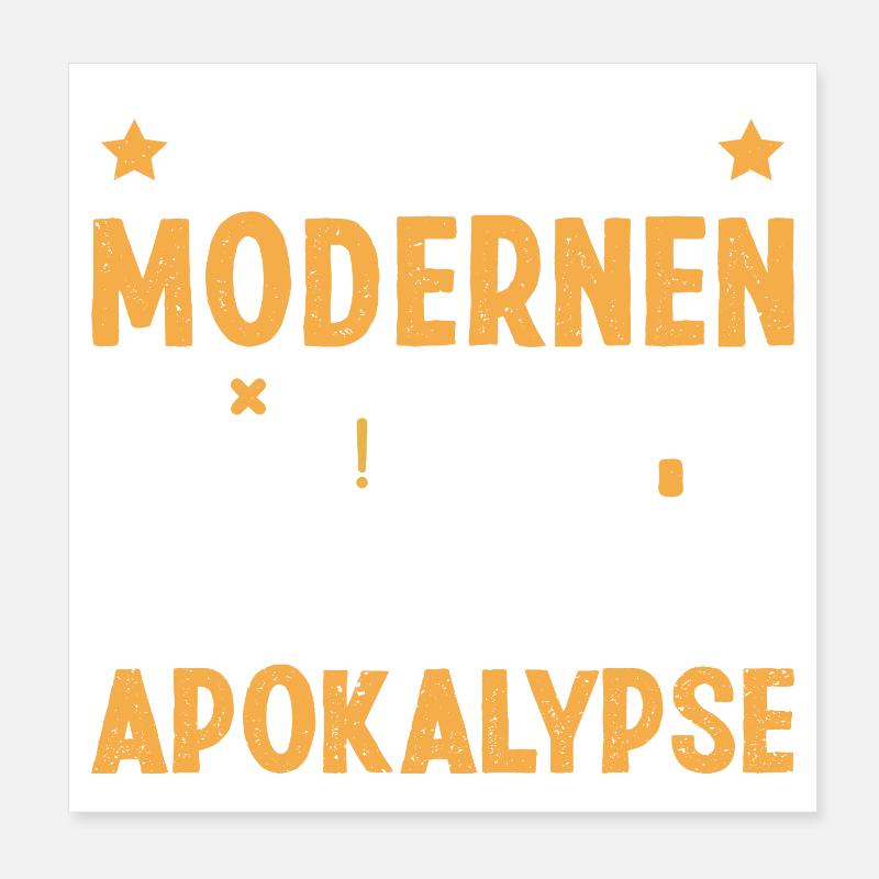 Nerd DIE VIER REITER DER MODERNEN APOKALYPSE Poster 20x20 cm