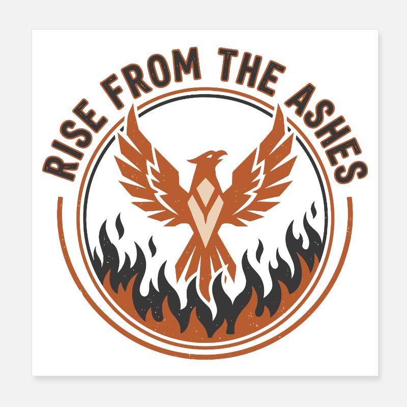 Rise From The Ashes: The Prestige Phoenix Poster 8" x 8" (20x20 cm)