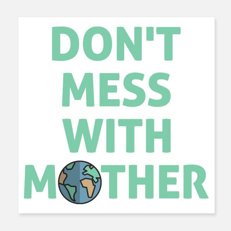 Ne t’en prends pas à maman ! Poster 20 x 20 cm