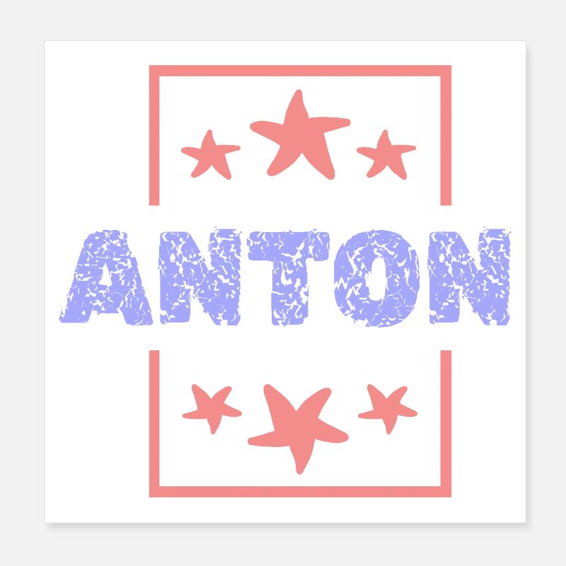 Anton Poster 20 x 20 cm