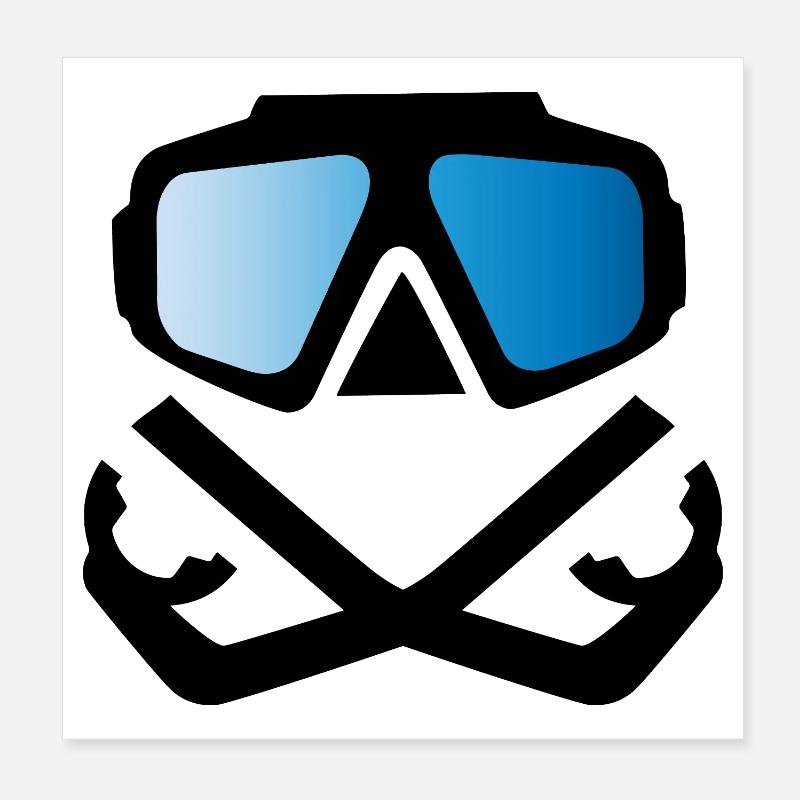Dive Poster 8" x 8" (20x20 cm)