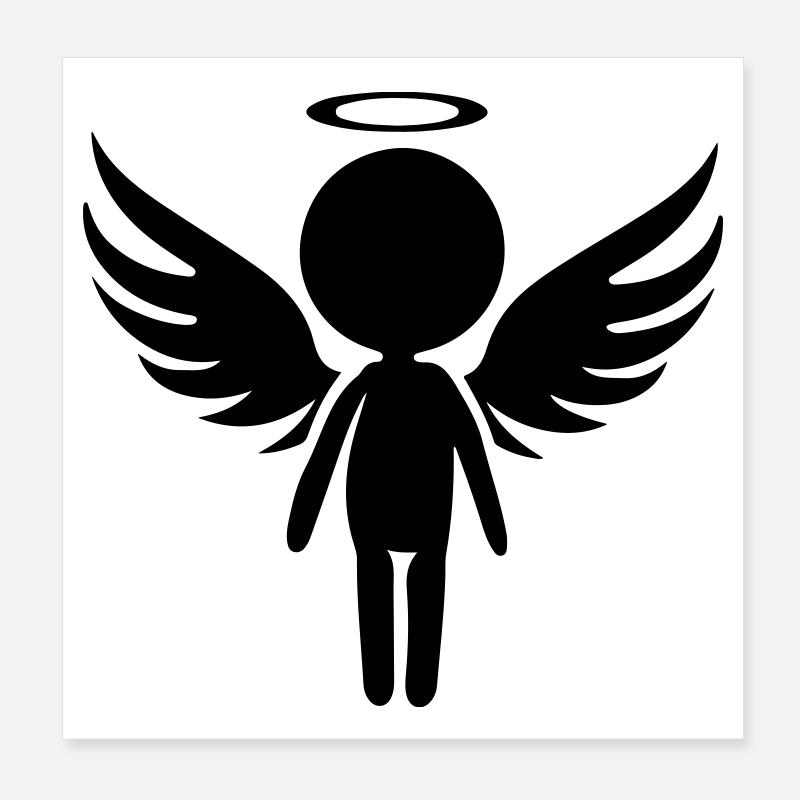 Engel Symbol Poster 20x20 cm