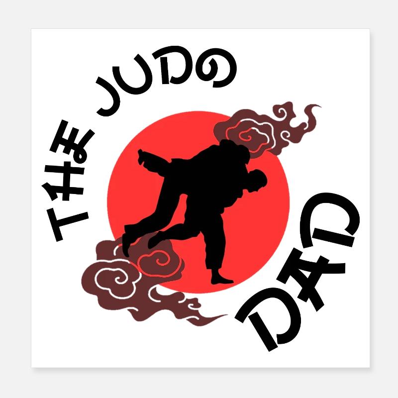 the Judo Dad Poster 20 x 20 cm