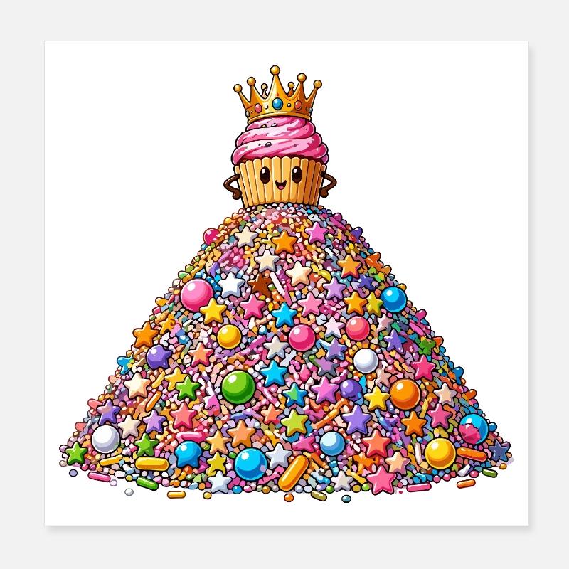 Crown Cupcake Sugar Summit Poster 8" x 8" (20x20 cm)