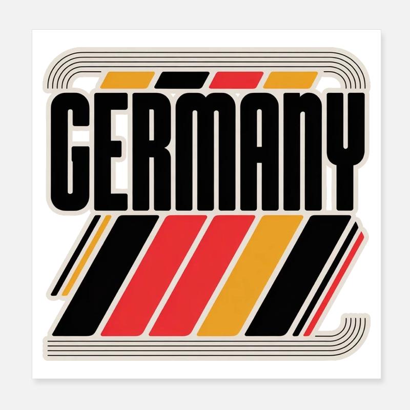 Germany Poster 8" x 8" (20x20 cm)