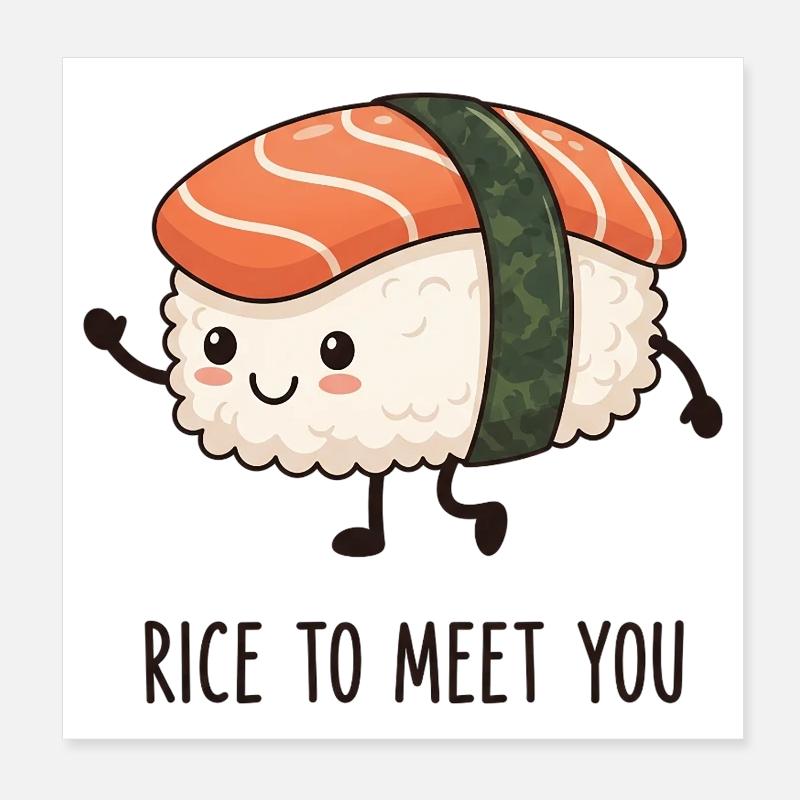 Du riz pour vous rencontrer Poster 20 x 20 cm