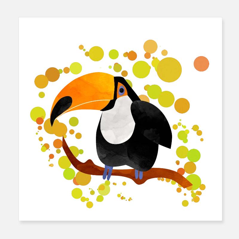 Toucan Poster 20 x 20 cm